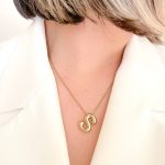 گردنبند حرف S بادکنکی استیل - تصویر 2