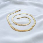 گردنبند هرینگبون (ماری) ۴ میلیمتر استیل