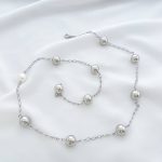 گردنبند پینترستی مدل گوی‌ و مروارید - تصویر 5