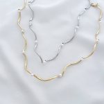 گردنبند پینترستی مدل موج‌های مرواریدی