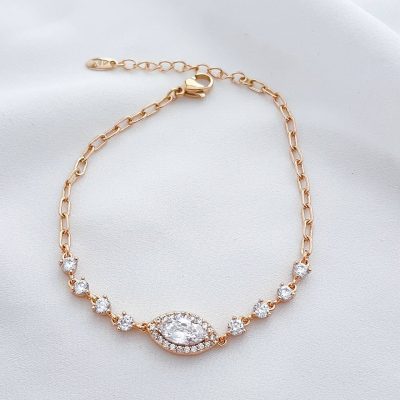 دستبند نگین اشکی ژوپینگ