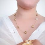 گردنبند پینترستی مدل گوی‌ و مروارید - تصویر 2