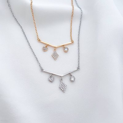 گردنبند ژوپینگ مدل چارم الماس