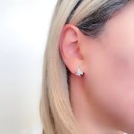 گوشواره حلقه‌ای نگین‌دار طرح فیل - تصویر 2