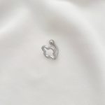 پیرسینگ ناف مدل شبدر درخشان استیل - تصویر 3