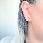 گوشواره میخی صلیب استیل - تصویر 2