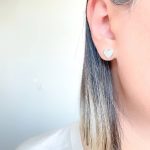 گوشواره میخی قلب آینه‌ای استیل - تصویر 2