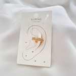 گوشواره ایرکاف ژوپینگ نگین‌دار
