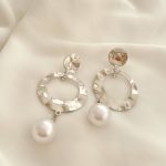 گوشواره حلقه‌ای نگین‌ مهر طرح زارا 1 - تصویر 5