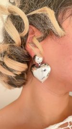 گوشواره میخی قلب‌اینه‌ای طرح زارا 10 - تصویر 3