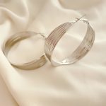 گوشواره حلقه‌ای نگارین طرح زارا 9 - تصویر 7