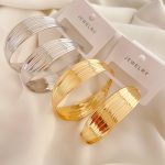 گوشواره حلقه‌ای نگارین طرح زارا 9