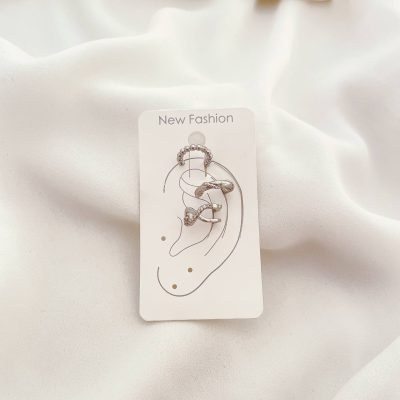 پک گوشواره ایرکاف نقره‌فام