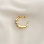 انگشتر خطی دو ردیفه استیل - تصویر 4