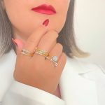 انگشتر خطی دو ردیفه استیل - تصویر 3