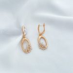گوشواره حلقه گل ژوپینگ