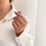 انگشتر حلقه تک نگین ظریف ژوپینگ