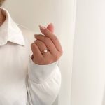 انگشتر سولیتر با پایه نگیندار ژوپینگ