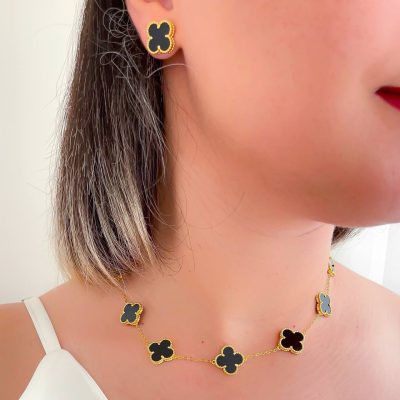 گوشواره گل درشت مستر کوالیتی ونکلیف مشکی