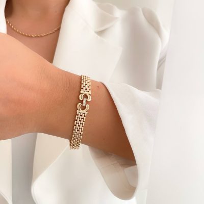 دستبند رولکس با قلاب نگیندار ژوپینگ