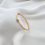 تکپوش قلب مینیمال نگین‌دار ژوپینگ