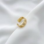 انگشتر ونکلیف حلقه نگیندار استیل