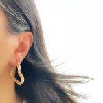 گوشواره حلقه ای قلب خاویاری ژوپینگ