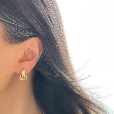 گوشواره رینگ نگیندار ژوپینگ