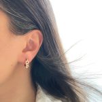 گوشواره حلقه کارتیر نگیندار ژوپینگ