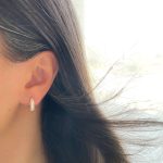 گوشواره حلقه اشکی نگیندار ژوپینگ