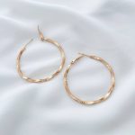 گوشواره حلقه پیچ تراشدار ژوپینگ