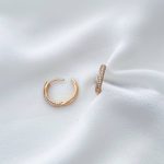 گوشواره حلقه پیچ نگیندار ژوپینگ