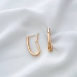 گوشواره حلقه دبل نگیندار ژوپینگ