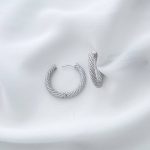 گوشواره حلقه طنابی ژوپینگ