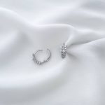 گوشواره پروانه تک نگین ژوپینگ
