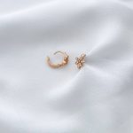 گوشواره گل ریز نگیندار ژوپینگ