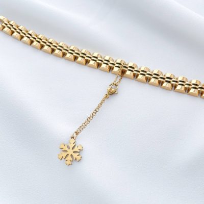 آویز ساعت برف آینه ای استیل