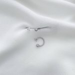 پیرسینگ گوش و بینی نعلی استیل