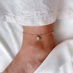پابند زنجیری با آویز گل نگین‌دار ژوپینگ