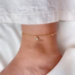 پابند زنجیری با آویز قلب نگین‌دار ژوپینگ
