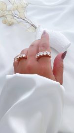 انگشتر جواهر 5 تخمه ژوپینگ