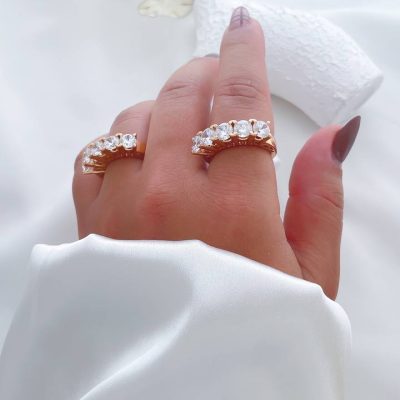 انگشتر جواهر 5 تخمه ژوپینگ