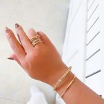 انگشتر آبکاری نقره طرح 3