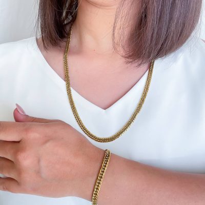 دستبند کارتیه با پهنا 5 میلیمتر استیل