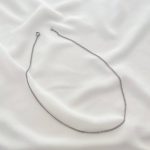 گردنبند کارتیه با پهنا 2 میلیمتر استیل