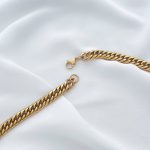 گردنبند کارتیه با پهنا 8 میلیمتر استیل
