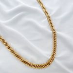 گردنبند کارتیه با پهنا 10 میلیمتر استیل
