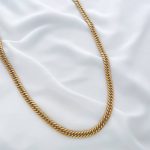 گردنبند کارتیه با پهنا 8 میلیمتر استیل
