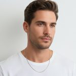گردنبند کارتیه با پهنا 2 میلیمتر استیل