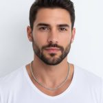 گردنبند طنابی ۴ میلیمتر استیل